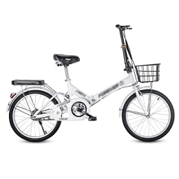 ZAANU Bike ZAANU Adult Folding Bike, 20-Inch Wheels, Rear Carry Rack, Multiple Colors (Blue)