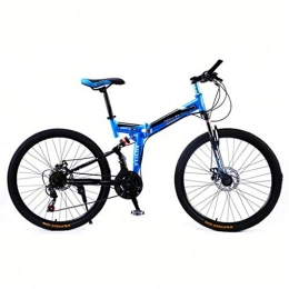 Zhangxiaowei Bike Zhangxiaowei Bicycles Overdrive Hardtail Mountain Bike Foldable Bicycle 26" Wheel 21 Speed Blue, 21 speed
