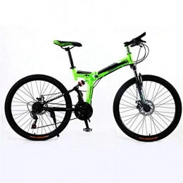 Zhangxiaowei Bike Zhangxiaowei Mens Mountain Bike, Front Suspension, 21-Speed, 26-Inch Wheels, 17.5-Inch Aluminum Frame, Green, 21 speed