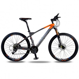 Chenbz Mountain Bike Chenbz Outdoor sports Hard tail mountain bike, carbon fiber bicycle 26 inch 30 speed shift hard tail double oil disc disc brake adult offroad outdoor riding trip (Color : Orange)