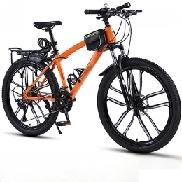 DADHI Bike DADHI 26-inch Bicycle, Speed Mountain Bike, Outdoor Sports Road Bike, High Carbon Steel Frame, Suitable for Adults (Orange 30 speeds)