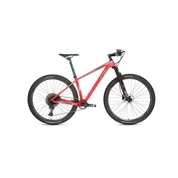HESND Mountain Bike HESNDzxc Bicycles for Adults Bicycle Oil Disc Brake Off-Road Carbon Fiber Mountain Bike Frame Aluminum Wheel (Color : Red, Size : Small)