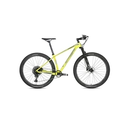 HESND Bike HESNDzxc Bicycles for Adults Bicycle Oil Disc Brake Off-Road Carbon Fiber Mountain Bike Frame Aluminum Wheel (Color : Yellow, Size : Small)