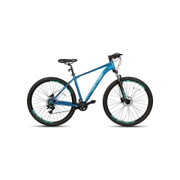 HESND Bike HESNDzxc Bicycles for Adults Mountain Bike for Men Adult Bicycle Aluminum Hydraulic Disc-Brake 16-Speed with Lock-Out Suspension Fork (Color : Blue, Size : Large)