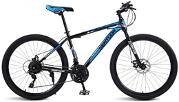 HUAQINEI Mountain Bike HUAQINEI Mountain Bikes, 26 inch spoke wheel for mountain bike off-road variable speed racing light bicycle Alloy frame with Disc Brakes (Color : Black blue, Size : 21 speed)