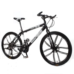 IEASE Bike IEASEzxc Bicycle Mountain Bike Bicycle 26 Inch 24 Speed 10 Knife Students Adult Student Man and Woman Multicolor (Color : Schwarz, Size : 155-185cm)