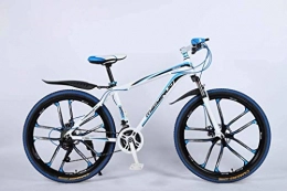 JIAWYJ Bike JIAWYJ YANGHAO-Adult mountain bike- 26In 21-Speed Mountain Bike for Adult, Lightweight Aluminum Alloy Full Frame, Wheel Front Suspension Mens Bicycle, Disc Brake YGZSDZXC-04 (Color : Blue 5)