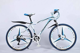 JIAWYJ Bike JIAWYJ YANGHAO-Adult mountain bike- 26In 21-Speed Mountain Bike for Adult, Lightweight Aluminum Alloy Full Frame, Wheel Front Suspension Mens Bicycle, Disc Brake YGZSDZXC-04 (Color : Blue, Size : D)