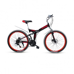 Kehuitong Mountain Bike Kehuitong 24 / 27 Speed Disc Brakes Super Road BikeDual Disc Brake Bicycle, Suitable For Students, Adult Bicycles The latest style, simple design (Color : Black red, Edition : 24 speed)