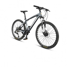Kehuitong Bike Kehuitong Road Bike, 26-inch 36-speed Mountain Bike, Hydraulic Disc Brakes, Aluminum Alloy, Home And Outdoor The latest style, simple design (Color : Grey, Edition : 36-speed)