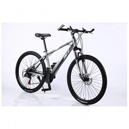 LHQ-HQ Mountain Bike LHQ-HQ Outdoor sports Aluminum 26" Mountain Bike with Dual DiscBrake 2130 Speeds Drivetrain, 4 Colors for Men And Women Outdoor sports Mountain Bike (Color : Grey, Size : 27 Speed)