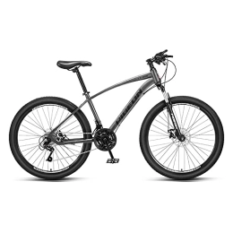 MDZZYQDS Bike MDZZYQDS 26-inch Adult Mountain Bike, 21 Speed High Carbon Steel Frame and Double Disc Brake, Front Suspension Anti-Slip Shock-Absorbing Men and Womens Outdoor Cycling Road Bike