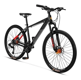 MDZZYQDS Mountain Bike MDZZYQDS 26-inch Mountain Bike, 27 Speed Mountain Bicycle With Aluminum Alloy Frame Double Disc Brake, Front Suspension Anti-Slip Shock-Absorbing Men and Women's Outdoor Cycling Road Bike
