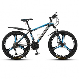 SXXYTCWL Bike SXXYTCWL Adult Mountain Bike, 26 Inch Wheels, Mountain Trail Bike, High Carbon Steel Outroad Bicycles, 21-Speed Suspension MTB Bicycle, Dual Disc Brakes, Black Blue jianyou