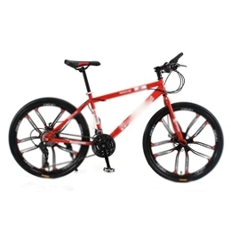 TABKER Bike TABKER Bike Mountain Bike Bicycle 26 Inch 24 Speed 10 Knife Students Adult Student Man and Woman Multicolor (Color : Red, Size : 155-185cm)