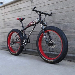 JIAWYJ Bike YANGHAO-Adult mountain bike- Snow Bike, 26" / 24" Big Wheel Mountain Bike, 7-Speed Dual Disc Brake, Strong Shock-Absorbing Front Fork, Outdoor Off-Road Beach Bike YGZSDZXC-04 ( Color : F , Size : 24 )