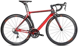  Road Bike Highway Bicycle high modulux Carbon Fiber Frame 22 Speed 700C 23C Bicycle Highway self 2 car Adult Male ?36-6 red (Color : Red) (Red)