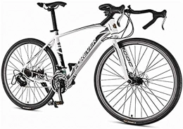 JIAWYJ Bike JIAWYJ YANGHAO-Adult mountain bike- Male Road, high carbon steel frame 21 speed road bike, steel disc with dual racing bikes, 700 * 28C wheel (Color:White) YGZSDZXC-04 (Color : White)