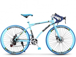 JIAWYJ Bike JIAWYJ YANGHAO-Adult mountain bike- Road Bicycle, 24-Speed 26 Inch Bikes, Double Disc Brake, High Carbon Steel Frame, Road Bicycle Racing, Men's and Women Adult-Only YGZSDZXC-04 (Color : C)