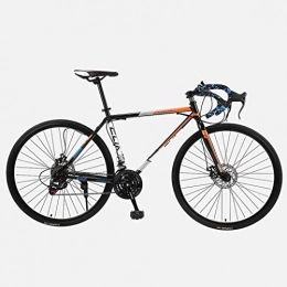JIAWYJ Road Bike JIAWYJ YANGHAO-Adult mountain bike- Road Bicycle, 26 Inches 21-Speed Bikes, Double Disc Brake, High Carbon Steel Frame, Road Bicycle Racing, Men's and Women Adult YGZSDZXC-04 (Color : A4)