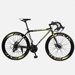 JIAWYJ Road Bike JIAWYJ YANGHAO-Adult mountain bike- Road Bicycle, 26 Inches 21-Speed Bikes, Double Disc Brake, High Carbon Steel Frame, Road Bicycle Racing, Men's and Women Adult YGZSDZXC-04 (Color : C1)