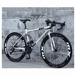 LHQ-HQ Bike LHQ-HQ 26'' Wheel Road Bike for Men & Women 24 Speed Adult City Bicycle High Carbon Steel 6Cm Wide Rim Highway Bick, C