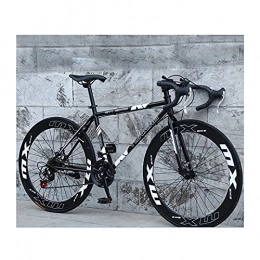 LHQ-HQ Road Bike LHQ-HQ 26Inch Road Bike for Men And Women 24 Speed City Bike 6Cm Rim Bicycle High Carbon Steel Bikes with Alloy Stem, A