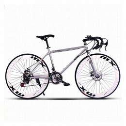 LHQ-HQ Bike LHQ-HQ Road Bike for Men & Women 26'' Wheel City Bikes 24 Speed Adult Road Bicycle 6Cm Wide Rim High Carbon Steel Highway Bicycle, White