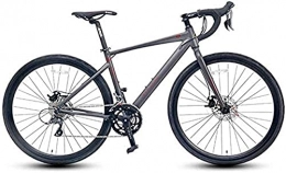 JIAWYJ Bike YANGHAO-Adult mountain bike- Adult Road Bike, 16 Speed Racing Bike Student, Lightweight Aluminum Road Bikes with Hydraulic disc Brakes, 700 * 32C Tires (Color:Gray, Size:Straight Handle) (Color:Gray, Size: