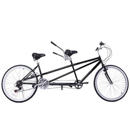 WLL-DP Tandem Bike WLL-DP Leisure Travel Tandem Bicycle, Parent-Child Activities / Couples Riding, Universal High Carbon Steel Vehicle Frame Variable Speed Bike