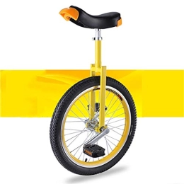FMOPQ Bike FMOPQ 20 Inches Green Unicycle for Adult / Big Kids / Professionals 16 / 18 Inch Balance Bicycles Skidproof Mute Wheel Release Fun Exercise (Color : Yellow Size : 18 INCH)