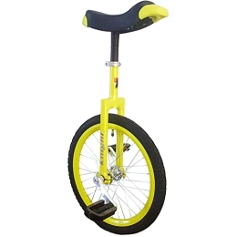 FMOPQ Bike FMOPQ Kids / Beginners 20inch Wheel Unicycle Child Age 9 / 10 / 12 / 14 / 15 Years Old School Balance Cycling with Alloy Rim Skidproof Tire for Sports Exercise Safe Comfortable (Color : Yellow)