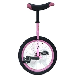 LoJax Bike Kid's / Adult's Trainer Unicycle 16 Inch Unicycle for Kids / Boys / Girls Beginner(Height Form 110-155 cm), Heavy Duty Unicycle with Alloy Rim, Load 150kg, Best Birthday Gift (Pink 16 Inch Wheel)