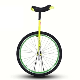 LoJax Bike Wheel Trainer Unicycle 28inch Unicycle for Adults - Heavy Duty Steel Frame, Large One Wheel Balance Exercise Fun Bike for Tall People Height From 160-195cm, 330 Pounds (Yellow 28 inch)
