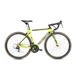   Fahrrad für Erwachsene Speed Carbon Road Bike Groupset 700Cx25C Reifen (Color : Yellow, Size : 22_46CM)