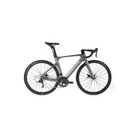   Fahrräder für Erwachsene Off Road Bike Carbon Frame 22 Speed Thru Achse 12 x 142 mm Disc Brake Carbon Fiber Road Bike (Color : Gray, Size : 48cm)