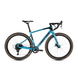   Fahrräder für Erwachsene Road Bike 700C Cross Country 11 Speed 40C Reifen für Hydraulikbremse Schaltwerk (Color : Blue, Size : 11_51CM)