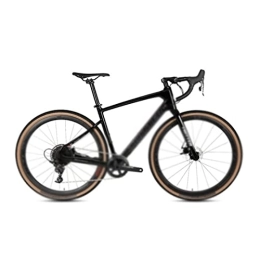   Fahrräder für Erwachsene Road Bike 700C Cross Country 11 Speed 40C Reifen für hydraulische Bremskettenschaltung (Color : Black, Size : 11_48CM)