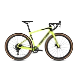   Fahrräder für Erwachsene Road Bike 700C Cross Country 11 Speed 40C Reifen für hydraulische Bremskettenschaltung (Color : Yellow, Size : 11_51CM)
