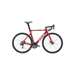   Fahrräder für Erwachsene Road Bike Carbon Complete Bicycle Road Bike Carbon Fiber Frame Racing Road Bike with 22 Speeds Carbon Bike (Color : Red)