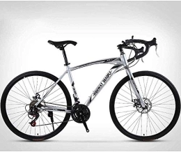 Mu  MU 26-Zoll-Straßen-Fahrrad, 24-Speed ​​Bikes, Doppelscheibenbremse, High Carbon Stahlrahmen, Straßenfahrradrennen, Silber