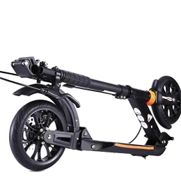 FNN-Scooter Electric Scooter Adult Scooter, Scooter, Adult Folding Two-wheeled Scooter, 2 Diameter 20CM PU Wheels, Double Brake System Adjustable Height Bearing Capacity 100KG (non-electric)