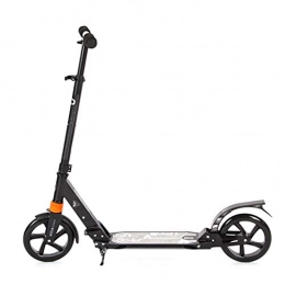 FNN-Scooter Scooter Adult Scooter, Scooter, Youth Adult Scooter With Brake Double Shock, One-button Folding Commuter Scooter, Load 120KG (non-electric) (Color : Black)