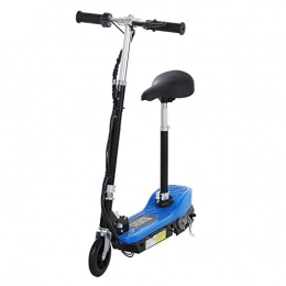 Homcom Electric Scooter HOMCOM Electric E Scooter Ride on Battery Kids Children Toys Scooters 120W Motor 2 x 12V (Blue)