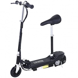 Homcom Scooter HOMCOM Electric Powered Scooter Ride on Battery Kids Children Toys Scooters 120W Motor 2 x 12V (Black)