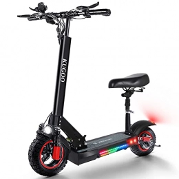 HUABANCHE Scooter HUABANCHE Electric Scooters Adults E Scooter 55km Long Range 500W 48V 16Ah Strong Fast Electric Scooter with Seat 10" Pneumatic wide tires, M4 Pro