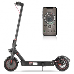iScooter Electric Scooter iScooter MAX Electric Scooter - 35KM Long Range, 10 Inch Puncture Resistant Folding Tires Electric Scooter Adults App Control E-Scooter Supports 120KG (MAX-Black)