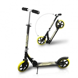 FNN-Scooter Electric Scooter Kick Scooter, Light Scooter, Adult Foldable Two-wheeled Scooter, 20CM Large Wheel, Adjustable Height Pedal Brake (non-electric)