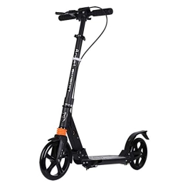 Relaxbx Scooter Relaxbx Foldable Adult Kick Scooters with Handbrake, Commuter Scooters with Big Wheels, Birthday Gifts for Adults / Teens / Kids, Non-Electric, Up to 100kg