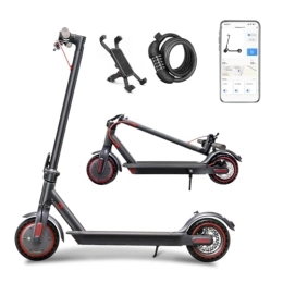 Sunclimb 8.5 Inch Electric Scooter for Adults with LED Display with App Function, 20-30 Km Range and 120kg Load with Mobile Phone Holder and Car Lock